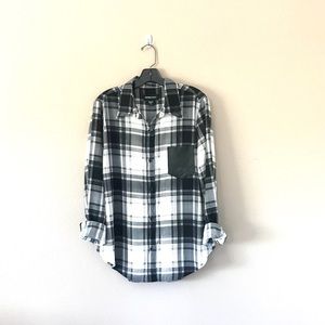 Fifteen Twenty Plaid with Leather Pocket Shirt